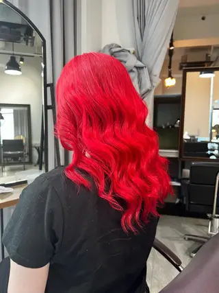 セミロング カラー ヘアアレンジ 🌈インナーカラー ‘ショウマ’🌈のヘアスタイル