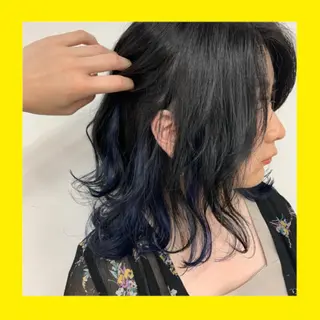 ミディアム カラー メンズパーマ/新潟駅 NOBUTA🔥のヘアスタイル