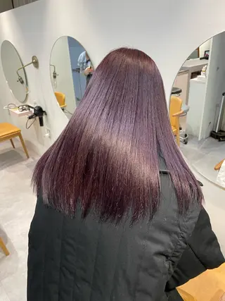 ロング カラー HANAME 原宿美容室のヘアスタイル