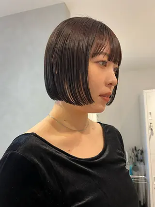 ショート カラー 🌼タッセルボブ/シ ョートmoeka🌼のヘアスタイル