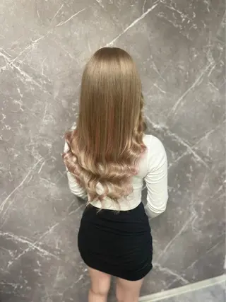 ロング RIN シールエクステのヘアスタイル