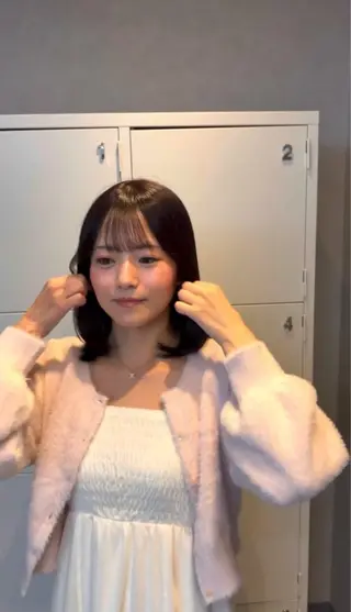 ミディアム 鈴木 アメリのヘアスタイル