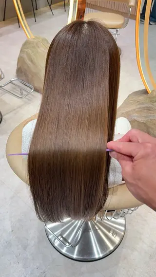 ロング カラー 縮毛矯正✨🫧 レイヤー川村利幸のヘアスタイル