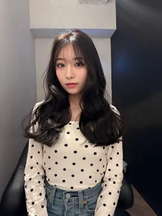 ロング 艶感ワンホン color✨のヘアスタイル