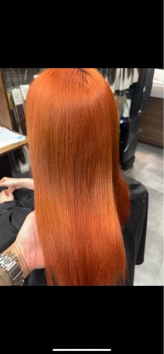 ミディアム カラー 剣太郎カットモデル 10㎝カット募集中のヘアスタイル