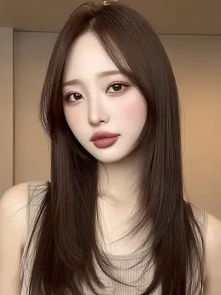 セミロング 美髪 Risaのヘアスタイル