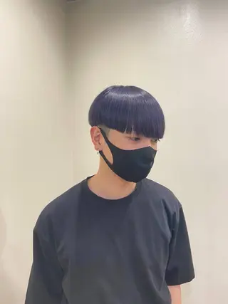 ショート カラー メンズ ワタナベ リリコのヘアスタイル