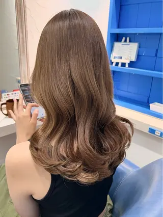 セミロング カラー メンズパーマ/ エクステ🌞セナのヘアスタイル