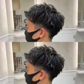 メンズ 梅田 カットモデル募集のヘアスタイル