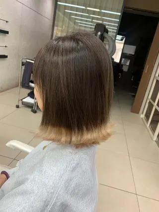 ミディアム カラー ✂︎レディース のメンズカット屋さんのヘアスタイル