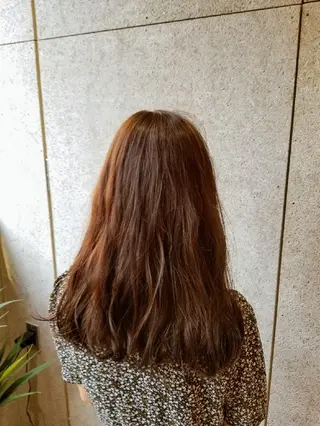 ロング カラー 🌿赤み消し/ 艶カラー落合 優🌿のヘアスタイル