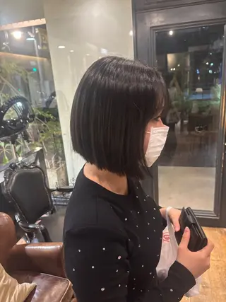 ショート ボブ/レイヤー/ 梅田/天野川奈緒のヘアスタイル