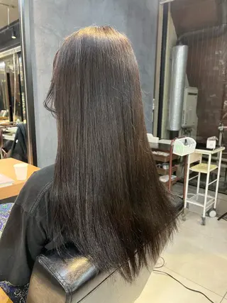 ロング カラー ヘアアレンジ メンズ キッズ ネイル マツエク・マツパ アイブロウ 透明感カラー🤎 ゆりのヘアスタイル