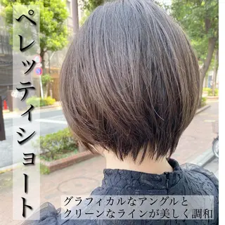ショート 三鷹で1番ショート ボブをカットする新谷のヘアスタイル