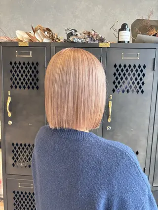 カラー 心美/ブリーチなし 透明感カラーのヘアスタイル