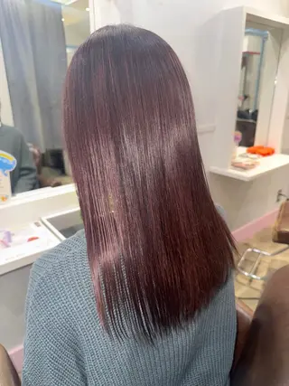 ロング カラー 坂柳 朱音のヘアスタイル