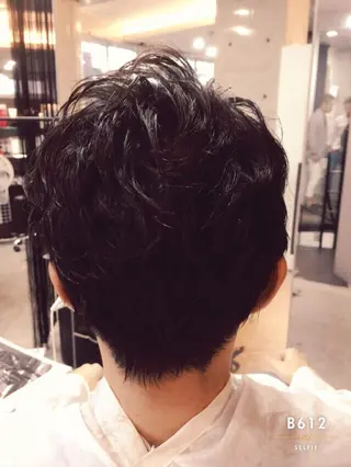 ショート ミディアム カラー パーマ メンズ SUNNY GRACEのヘアスタイル