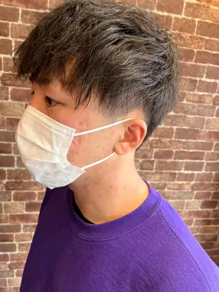 ミディアム カラー パーマ ヘアアレンジ メンズ キッズ ネイル マツエク・マツパ アイブロウ 久木原 ゆりのヘアスタイル