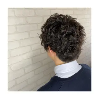 ショート パーマ メンズ ヘアメイクモデル 募集中💛kinoのヘアスタイル