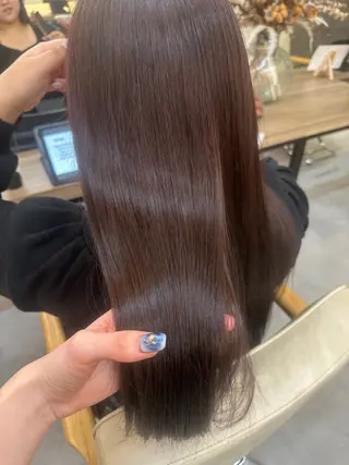 ロング カラー 🩵透明感/艶カラー /ダブルカラー🪽のヘアスタイル