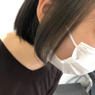 ミディアム カラー ムトウセイマ/ 縮毛矯正/ブリーチのヘアスタイル