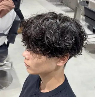 ショート パーマ メンズ 【メンズ特化】 池田大成✂︎のヘアスタイル