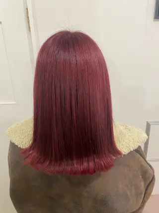 ミディアム カラー 松井 優佳のヘアスタイル