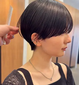 ショート 縮毛矯正・透明感 カラー💙acoのヘアスタイル