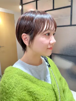 ショート カラー 安永 涼のヘアスタイル