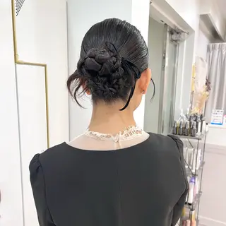 ヘアアレンジ マミ☁️ヘアセット /お呼ばれヘア/銀座のヘアスタイル