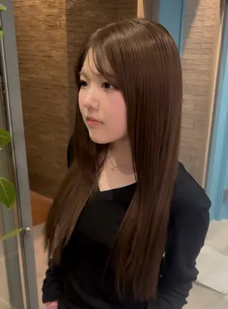 カラー 🐈‍⬛JUMI /透明感カラー/🩶のヘアスタイル