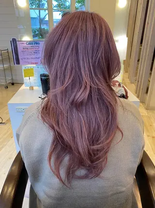 ロング カラー 東恩納 誠のヘアスタイル