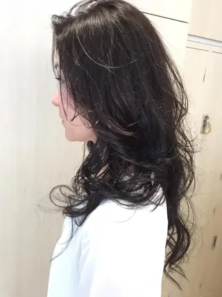 ロング カラー 堀井 猛史のヘアスタイル