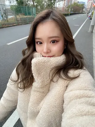 ミディアム カラー 韓国/艶感/レイヤー AVANCE難波店のヘアスタイル