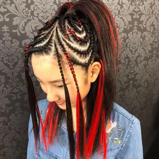 セミロング カラー ヘアアレンジ 池田 景子のヘアスタイル