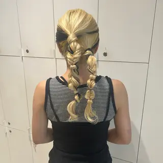 ヘアアレンジ 透明感カラー🫧 nanohaのヘアスタイル