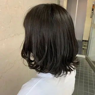 ミディアム パーマ 🦋シールエクステ /韓国/リアラ🦋のヘアスタイル