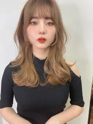 セミロング カラー 似合わせレイヤー 🇰🇷荒木洋文のヘアスタイル