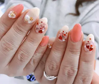 ミディアム bo-nheur ボ・ヌールのネイルデザイン