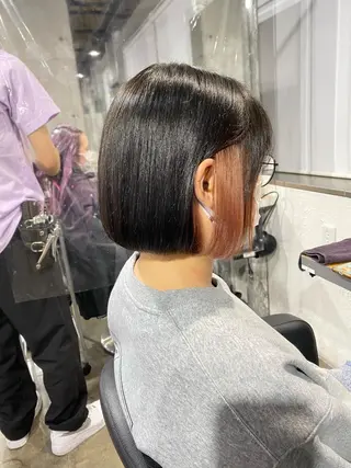 ショート カラー エフェクトブリーチ 🌟前澤啓太朗のヘアスタイル