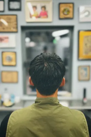 ショート メンズ 池袋メンズパーマ フェード純平のヘアスタイル