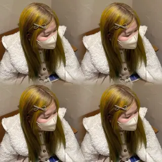 ロング カラー 🦋ブリーチなしダブ ルカラー🌈MEGUのヘアスタイル