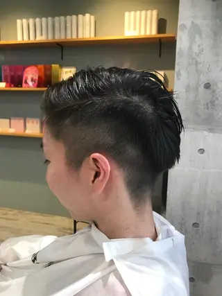 ショート カラー パーマ ヘアアレンジ メンズ キッズ ネイル マツエク・マツパ EnBlesS西宮 マンツーマン神道有基のヘアスタイル