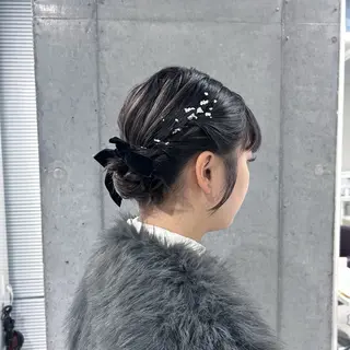 ショート ヘアアレンジ shizuna/平尾 /カラー/髪質改善のヘアスタイル