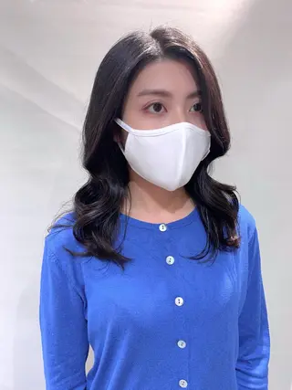 セミロング カラー ヘアアレンジ 柔らか垢抜けｶﾗｰと ｶｯﾄ🫧ASUKAのヘアスタイル
