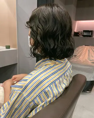 パーマ ロングパーマ木村 ボブパーマのヘアスタイル
