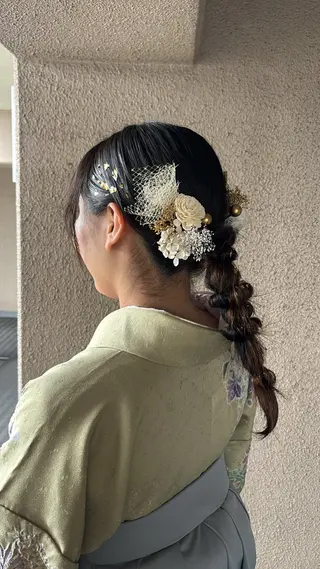 セミロング ヘアアレンジ chouette/ 根本優希のヘアスタイル