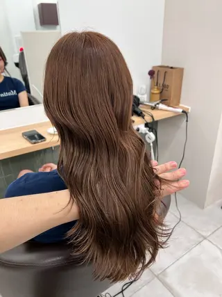 ロング カラー 赤みゼロ/透明感 カラー🌿KANTAのヘアスタイル