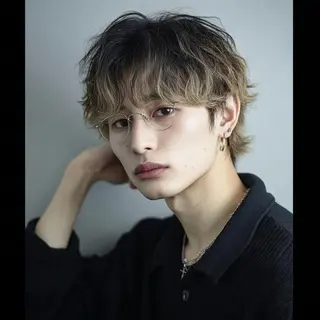 メンズ 柏/シャドウパーマ/ ナチュラル/颯寿のヘアスタイル