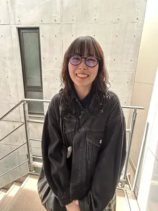 ミディアム カラー パーマ yumeka🩶ボブ 暖色/透け感カラーのヘアスタイル